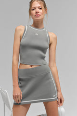 Tank Top - Ribbed Knit Highline Cropped Tank "new" "out of stock"