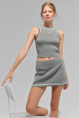 Tank Top - Ribbed Knit Highline Cropped Tank "new" "out of stock"