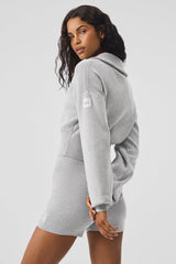 Scholar Full Zip Cropped Knit Jacket "BACK SOON"
