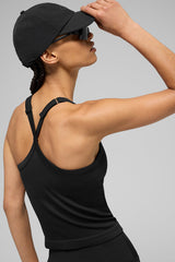 Seamless ribbed bra tank top