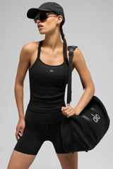 Seamless ribbed bra tank top